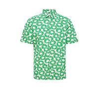 CASUAL FRIDAY Kurzarmhemd Herren Regular Fit Baumwolle grün, L