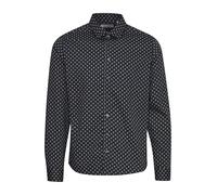 Businesshemd CASUAL FRIDAY "Businesshemd CFANTON LS floral AOP shirt", Herren, Gr. L, N-Gr, blau (schwarz navy), Web, Obermaterial: 100% Baumwolle CO., gemustert, elegant, regular fit normal, Langarm,