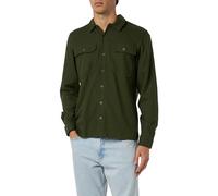 CASUAL FRIDAY - CFAnton Herren Hemd Shirt mit Knöpfen aus Leinenmix Regular fit, Größe:L, Farbe:Rifle Green (190419)