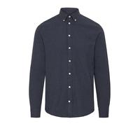 Casual Friday - CFAnton LS BD fil a fil shirt Dark Navy Melange - Gr. - S