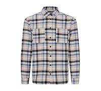 CASUAL FRIDAY CFAugust Checked Overshirt Herren Freizeithemd Hemd Überhemd Hemdjacke Hemdkragen Brusttaschen Regular Fit Hochwertige Baumwoll-Qualität, Größe:XL, Farbe:Bijou Blue (183921)