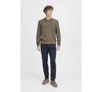Casual Friday - CFBELLS 0295 LS POLO KNIT major brown melange - Gr. - M