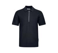 Casual Friday Poloshirt mit kurzem Reißverschluss Modell 'JOE' in Dunkelblau, Größe XXL
