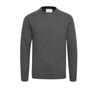 Strickfleece-Pullover CASUAL FRIDAY "Strickpullover CFKarl", Herren, Gr. S, grau (pewter mix), Obermaterial: 80% Wolle WO. 20% Polyamid PA., Pullover (95626158-S) pewter mix