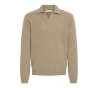 Longsleeve CASUAL FRIDAY "Strickpullover CFKarl", Herren, Gr. L, silber (silber mink melange), Obermaterial: 80% Wolle mw. 20% Polyamid PA., Pullover (12067739-L) silber mink melange