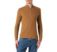 CASUAL FRIDAY CFKarlo Herren Strickpullover Troyer Feinstrick Pullover mit Stehkragen und Reißverschluss, Größe:2XL, Farbe:Ermine (181022)