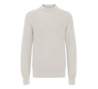 Strickpullover CASUAL FRIDAY "Strickpullover CFKRISTIAN raglan rib crew neck knit", Herren, Gr. XL, grau (pumice stone), Web, Obermaterial: 100% Baumwolle CO., unifarben, Basic, normal, Rundhals, Lang