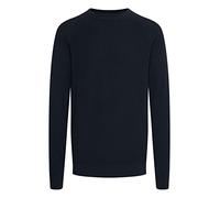 CASUAL FRIDAY CFKristian Herren Strickpullover Feinstrick Pullover mit Rundhalsausschnitt O-Neck, Größe:L, Farbe:Anthracite Black (194007)