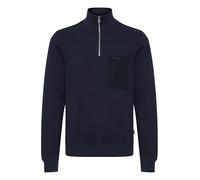 CASUAL FRIDAY CFSebastian Zipper Sweatshirt Herren Strickpullover Troyer Feinstrick Pullover aus 100% Baumwolle, Größe:S, Farbe:Navy Blazer (193923)