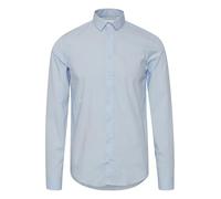 CASUAL FRIDAY Langarmhemd Herren Slim Fit Baumwolle hellblau, M