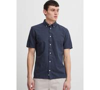Kurzarmhemd CASUAL FRIDAY "Kurzarmhemd CFAnton", Herren, Gr. XXL, N-Gr, blau (schwarz navy melange), Obermaterial: 100% Baumwolle CO., Hemden (55968366-XXL) schwarz navy melange