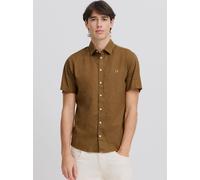 CASUAL FRIDAY Kurzarmhemd Herren Regular Fit braun, M