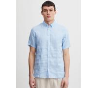 CASUAL FRIDAY Kurzarmhemd Herren Regular Fit Leinen blau, S