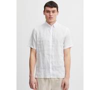 CASUAL FRIDAY Kurzarmhemd Herren Regular Fit Leinen weiß, S