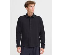 CASUAL FRIDAY Langarmhemd Herren Regular Fit Baumwolle schwarz, L