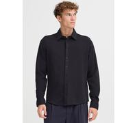 CASUAL FRIDAY Langarmhemd Herren Regular Fit Baumwolle schwarz, XL