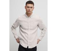 CASUAL FRIDAY Langarmhemd Herren Regular Fit Leinen beige, XXXL