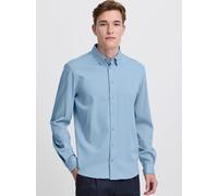 CASUAL FRIDAY Langarmhemd Herren Slim Fit Baumwolle blau, XXXL