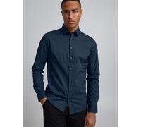 CASUAL FRIDAY Langarmhemd Herren Slim Fit Baumwolle marine, XXXL