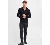 CASUAL FRIDAY Langarmhemd Herren Slim Fit Baumwolle schwarz, XL