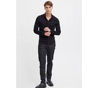 CASUAL FRIDAY Langarmhemd Herren Slim Fit Baumwolle schwarz, XXL
