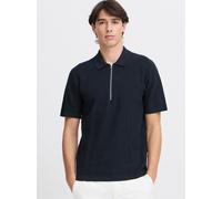 Poloshirt mit kurzem Reißverschluss Modell 'JOE' XL men Dunkelblau