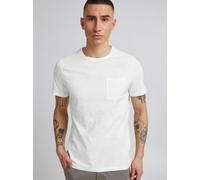 Casual Friday T-Shirt mit Brusttasche Modell 'THOR' in Offwhite, Größe M