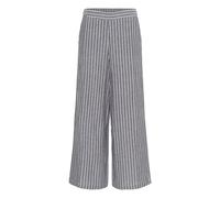Stoffhose KAFFE "Casual Hose BPmalena", Damen, Gr. 40, N-Gr, schwarz (schwarz melange, weiß stripe), Obermaterial: 100% Baumwolle CO., Hosen Stoffhose (94670744-40) schwarz melange, weiß stripe