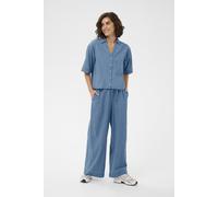 Stoffhose KAFFE "Casual Hose KAjade", Damen, Gr. 42, N-Gr, blau (medium blau chambray), Obermaterial: 100% Baumwolle CO., Hosen Stoffhose (66543913-42) medium blau chambray