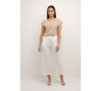 KAFFE Casual Hose KAnaya Damen Casual Hose Culotte Weites Bein Hohe Taille Capri Damenhose 40, Chalk