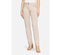 Slim-fit-Jeans BETTY BARCLAY "Damen mit aufgesetzten Taschen", Damen, Gr. 44, Normalgrößen, beige, Obermaterial: 92% Baumwolle, 6% Elastomultiester, 2% Elasthan, Basic, slim fit, Jeans Slim-fit-Jeans
