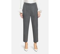 Stoffhose BETTY BARCLAY "Damen Casual-Hose mit Bügelfalte", Damen, Gr. 36, Normalgrößen, grau (mausgrau), Obermaterial: 63% Polyester, 35% Viskose, 2% Elasthan., Basic, relaxed fit 7/8-Länge, Hosen (7