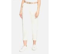 Casual-Hose mit Gürtel Rohweiß 42