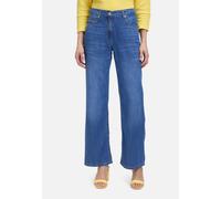 Slim-fit-Jeans BETTY BARCLAY "Betty Barclay Casual-Hose mit Waschung", Damen, Gr. 44, Normalgrößen, blau, Obermaterial: 50% Baumwolle, 40% Lyocell, 10% Modal., Basic, relaxed fit, Jeans (84238244-44)