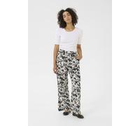 Stoffhose KAFFE "Casual Hose BPliah", Damen, Gr. 38, N-Gr, schwarz (schwarz, turtledove flower print), Obermaterial: 100% Viskose LENZING ECOVERO CV LenzEcov., Hosen Stoffhose (46911123-38) schwarz, t