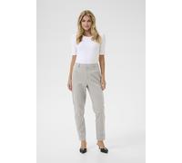 Stoffhose KAFFE "Casual Hose KAloraine", Damen, Gr. 38, N-Gr, grau (elephant skin), Obermaterial: 55% Baumwolle CO. 42% Polyamid PA. 3% Elasthan EL., Hosen Stoffhose (91226667-38) elephant skin