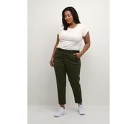 KAFFE CURVE Casual Hose KCleana Damen Hose Slim Fit Große Größen Casual Chino Stoffhose Grape Leaf 52