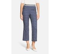 Casual-Hose Slim Fit Dunkelblau/Weiß 44