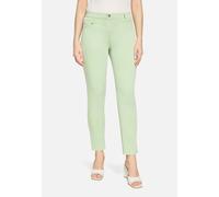 Stoffhose BETTY BARCLAY "Damen Slim Fit", Damen, Gr. 40, Normalgrößen, foam grün, Obermaterial: 64% Baumwolle, 33% Polyester, 3% Elasthan, slim fit 7/8-Länge, Hosen Stoffhose, Passenabtrennung (934134