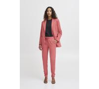 Stoffhose ICHI "Stoffhose IHKate", Damen, Gr. M, N-Gr, lila (holly berry), Obermaterial: 74% Polyester PES. 22% Viskose CV. 4% Elasthan EL., unifarben, casual, regular fit knöchellang, Hosen (65257130