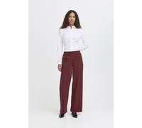 ICHI IHKATE SUS LONG WIDE PA2 Damen Hose Stoffhose mit Stretch hoher Elastikbund weiter Schnitt, Größe:L, Farbe:Port Royale (191627)