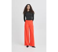 ICHI IHKATE SUS Long Wide PA2 Damen Hose Stoffhose mit Stretch hoher Elastikbund weiter Schnitt, Größe:XL, Farbe:Poppy Red (171664)