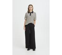 ICHI IHKATE SUS OFFICE WIDE PA Damen Hose Stoffhose mit Stretch gerader Schnitt, Größe:XL, Farbe:Black (194008)