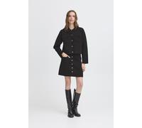 Midirock ICHI "Casual IHKETTY", Damen, Gr. L, schwarz, Obermaterial: 80% Baumwolle CO. 18% Polyamid PA. 2% Elasthan EL., Röcke (40697267-L) schwarz