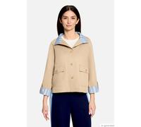 Cartoon Damen Casual-Jacke mit aufgesetzten Taschen Beige Größe 36