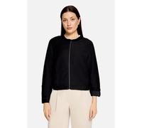 Casual-Jacke mit Rippenstruktur Schwarz 42