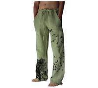 Casual Linen Trousers, Men's Cotton Trousers, Plain Harem Trousers, Baggy Leisure Trousers, Breathable Summer Trousers, Loose Beach Trousers, Lightweight Long Trousers