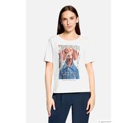 Casual-Shirt mit Aufdruck Patch White/Dark Blue 44