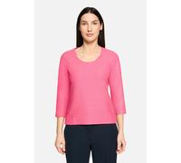 Casual-Shirt mit Rippenstruktur Pink Flambé 44