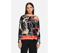 betty barclay - so cosy - - Casual-Shirt schwarz/beige - Gr. - 44